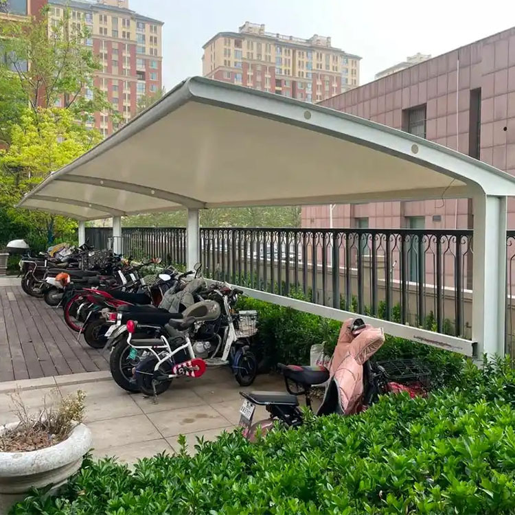 和政县膜结构电动车棚